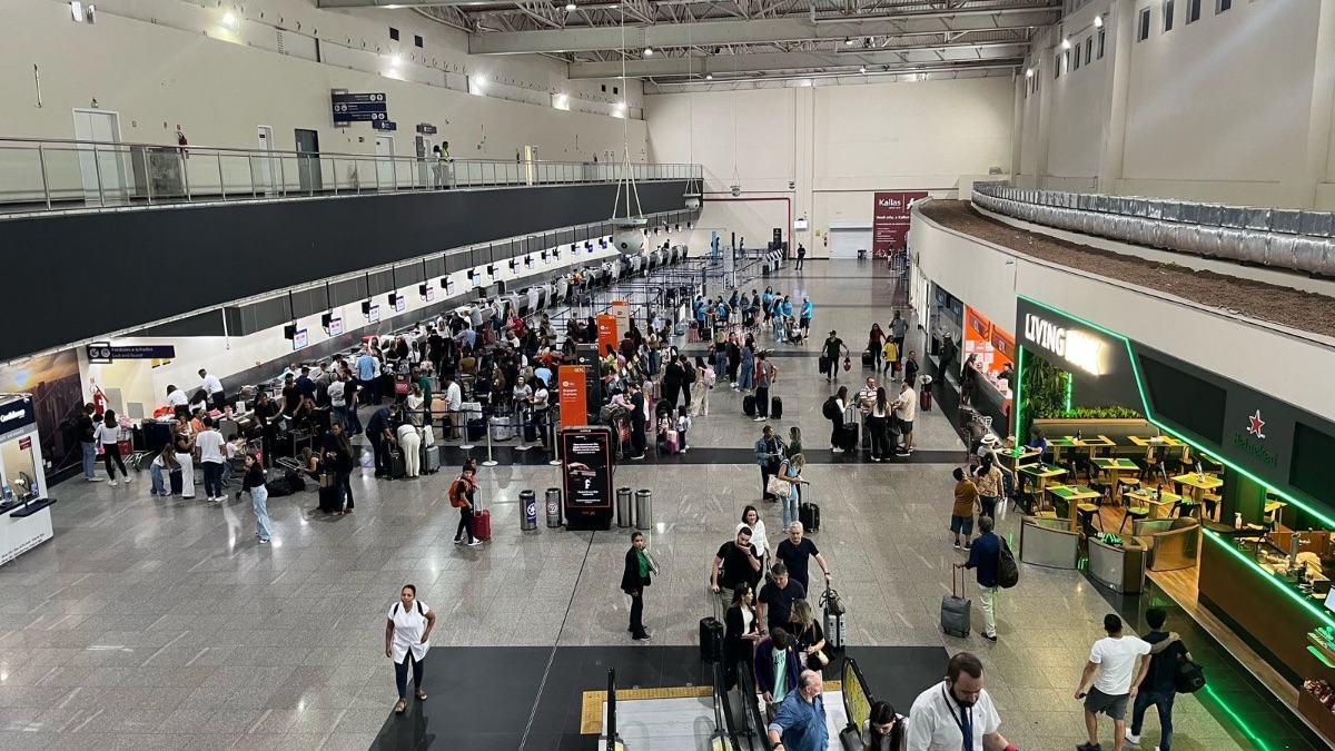373 mil pessoas passaram pelo aeroporto de Goiânia em julho de 2025