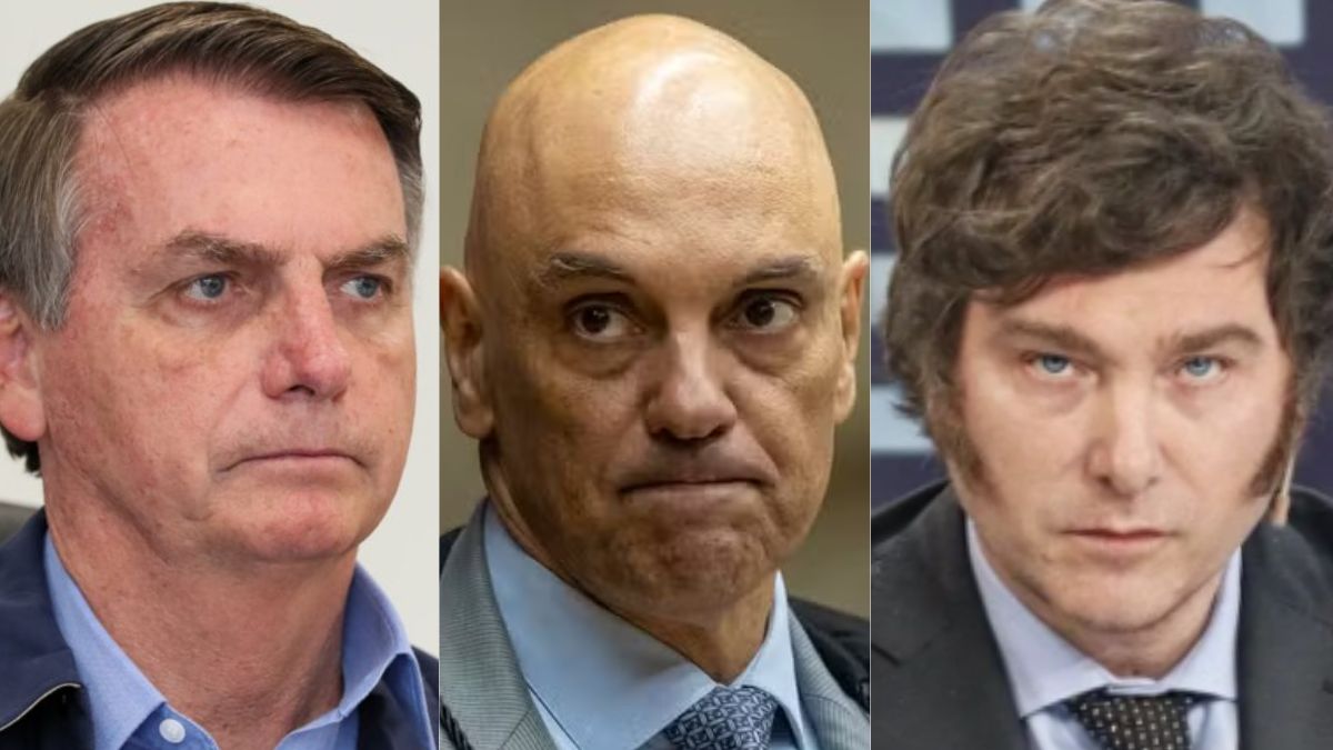Moraes barra visita de Milei a Bolsonaro
