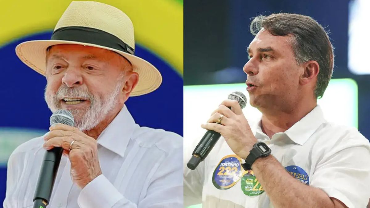 Lula tem 45% dos votos válidos e Flávio Bolsonaro, 40%, aponta Datafolha