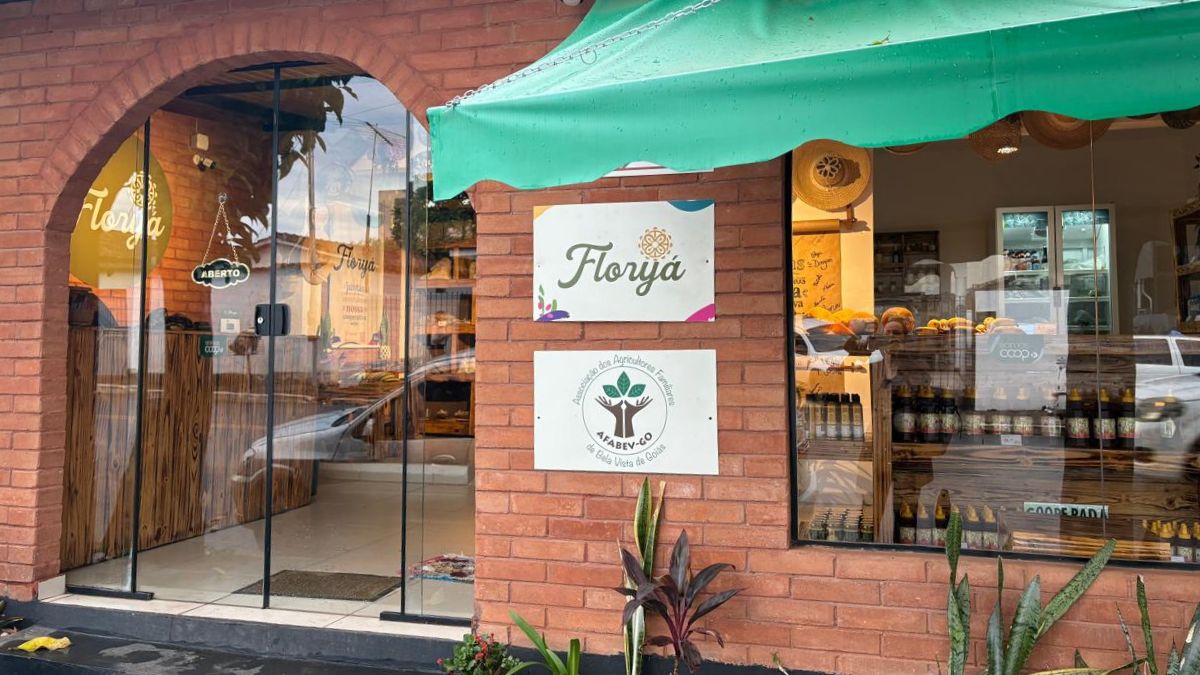 Loja da cooperativa Flory&aacute;, em Bela Vista de Goi&aacute;s